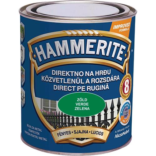 Vopsea email cu efect lovitura de ciocan, verde inchis, 0.75 L, finisaj texturat