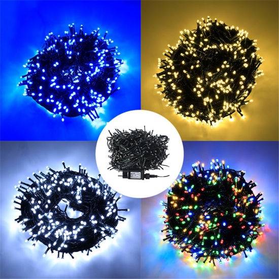 Instalație luminoasă LED tip șir V5, 500 LED-uri, 50 m, alb rece – imagine 4