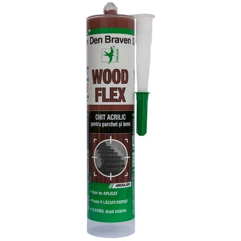 Chit acrilic parchet, 280 ml, Woodflex, mahon Den Braven/ D12003757