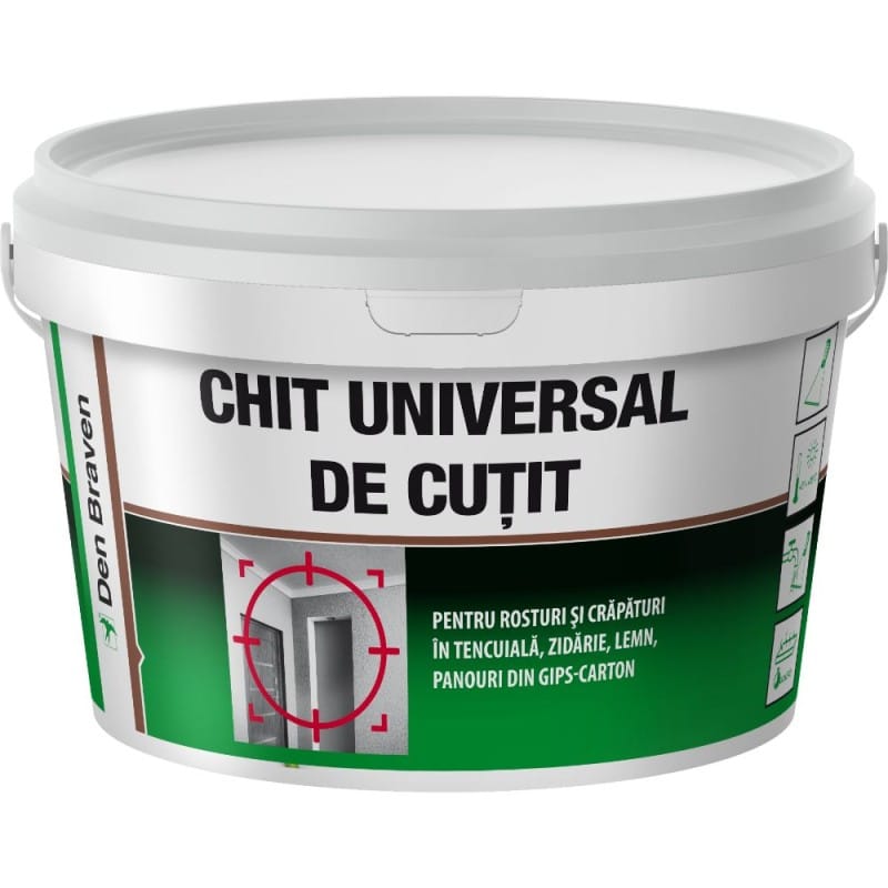 Chit universal pentru interior, pasta acrilica, alb, 4.5 kg, uscare rapida