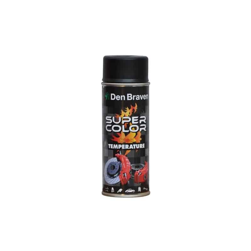 Spray vopsea negru 400ml, rezistent la temperaturi inalte, finisaj uniform