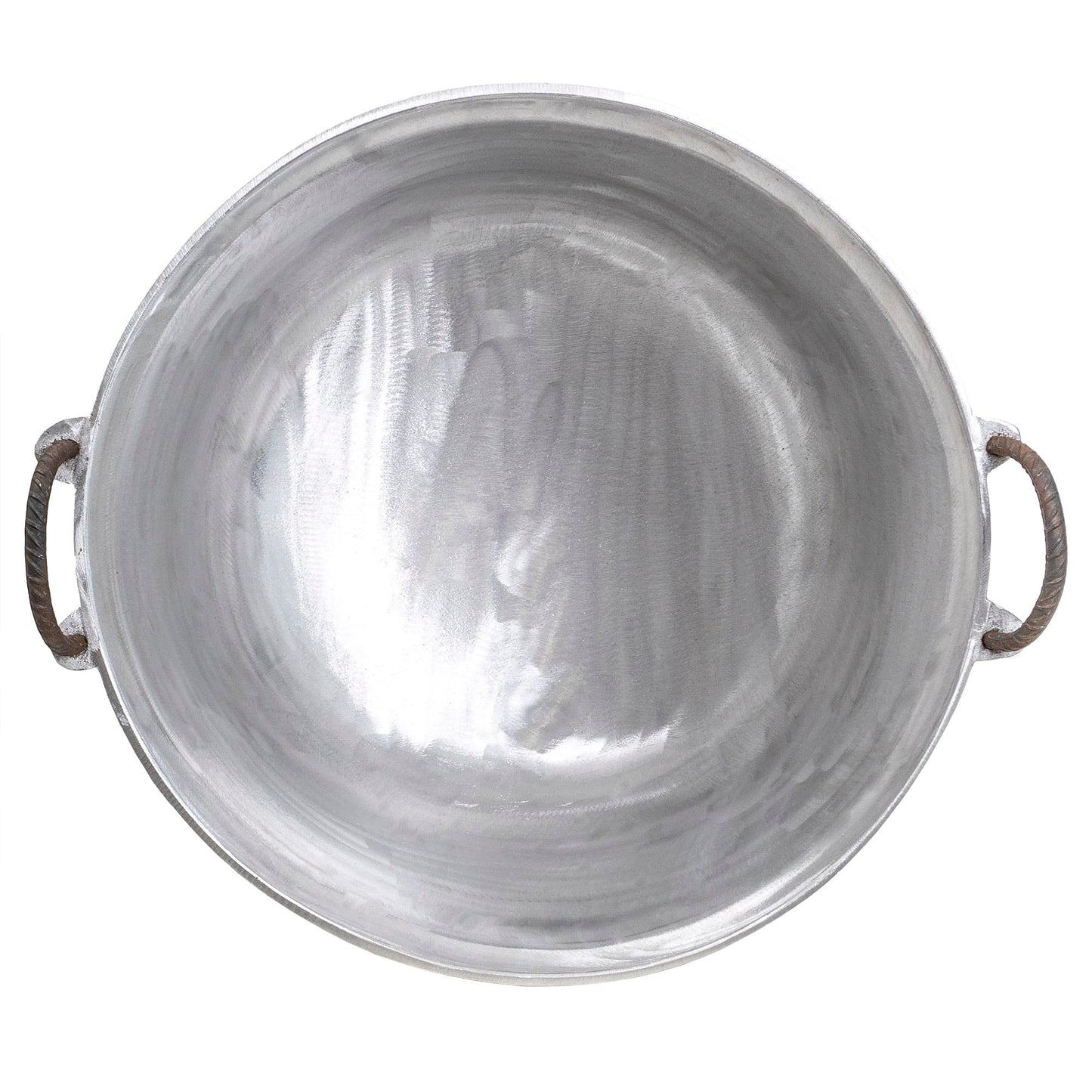 Ceaun tuci aluminiu alimentar 70L cu fund rotund si manere