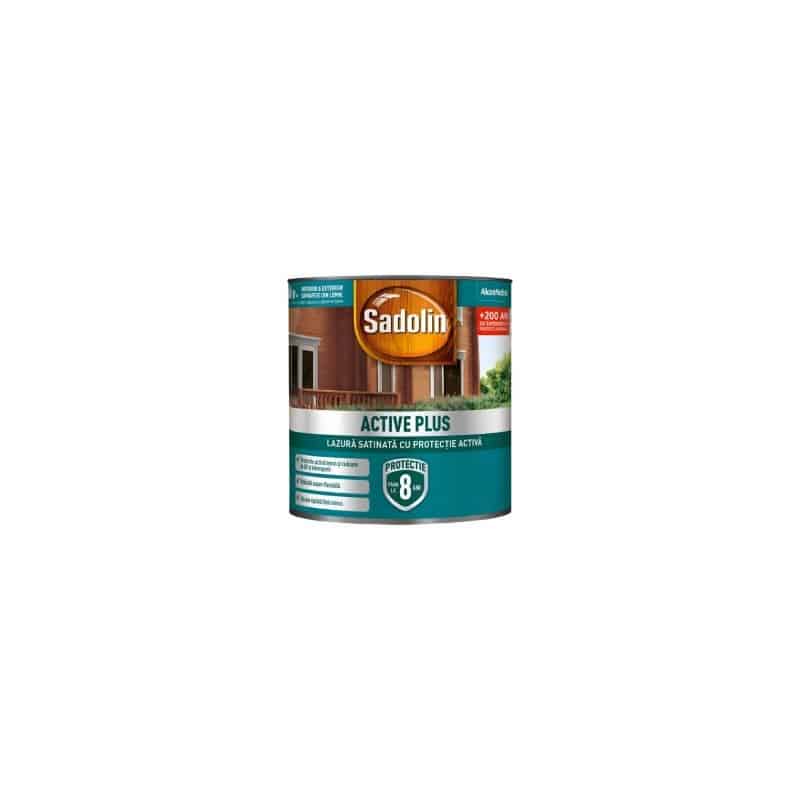 Lazura lucioasa pe baza de solvent 0.75 L, nuanta nuc, pentru lemn exterior