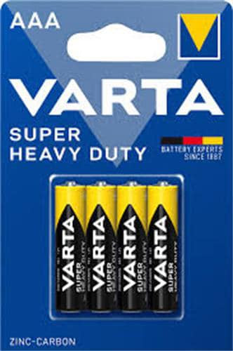 Baterii R3 (AAA) zinc-carbon, set 4 bucati, pentru consum redus de energie