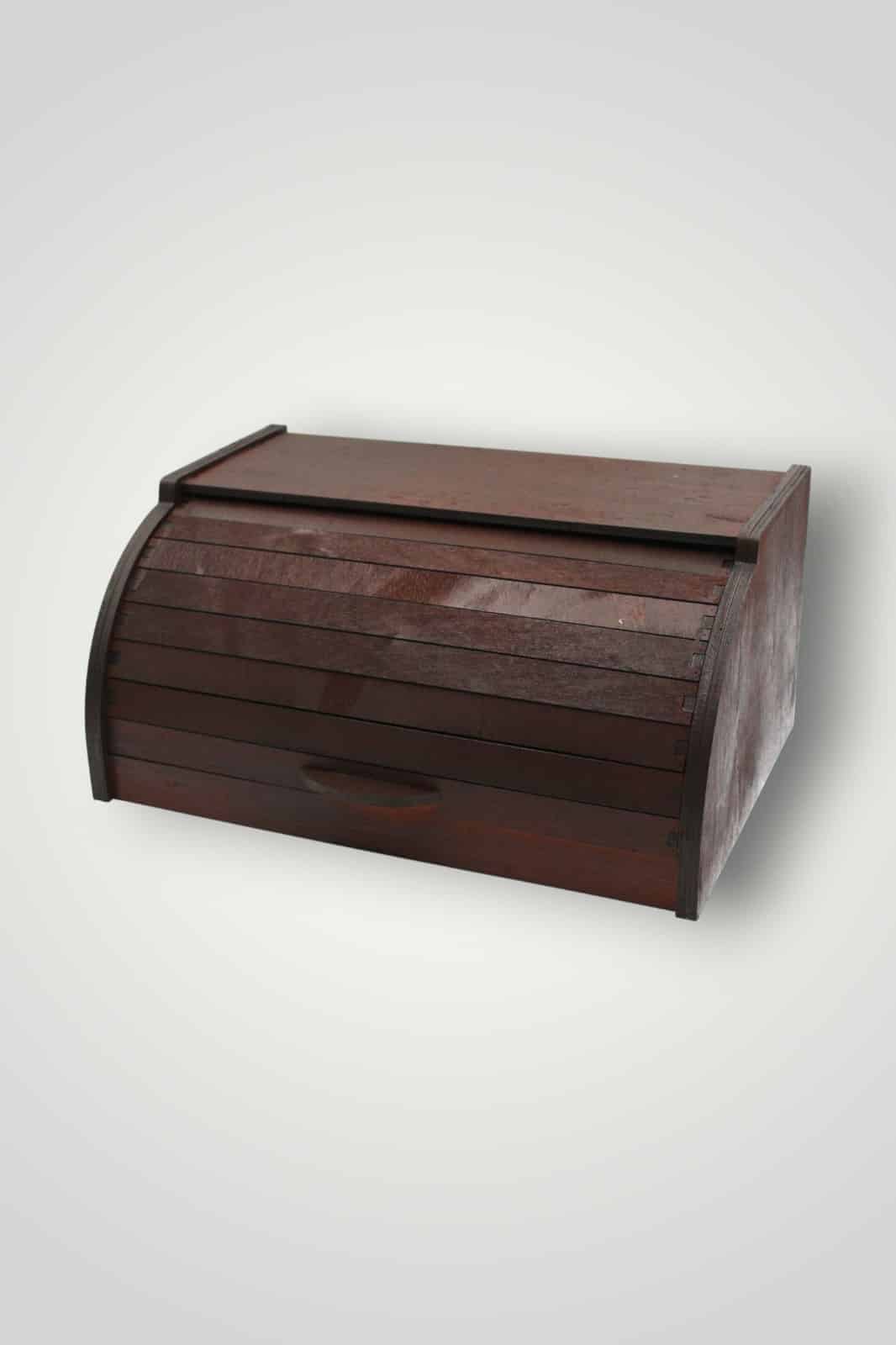 Cutie de paine din lemn de albasia, 38x18x26 cm, maro
