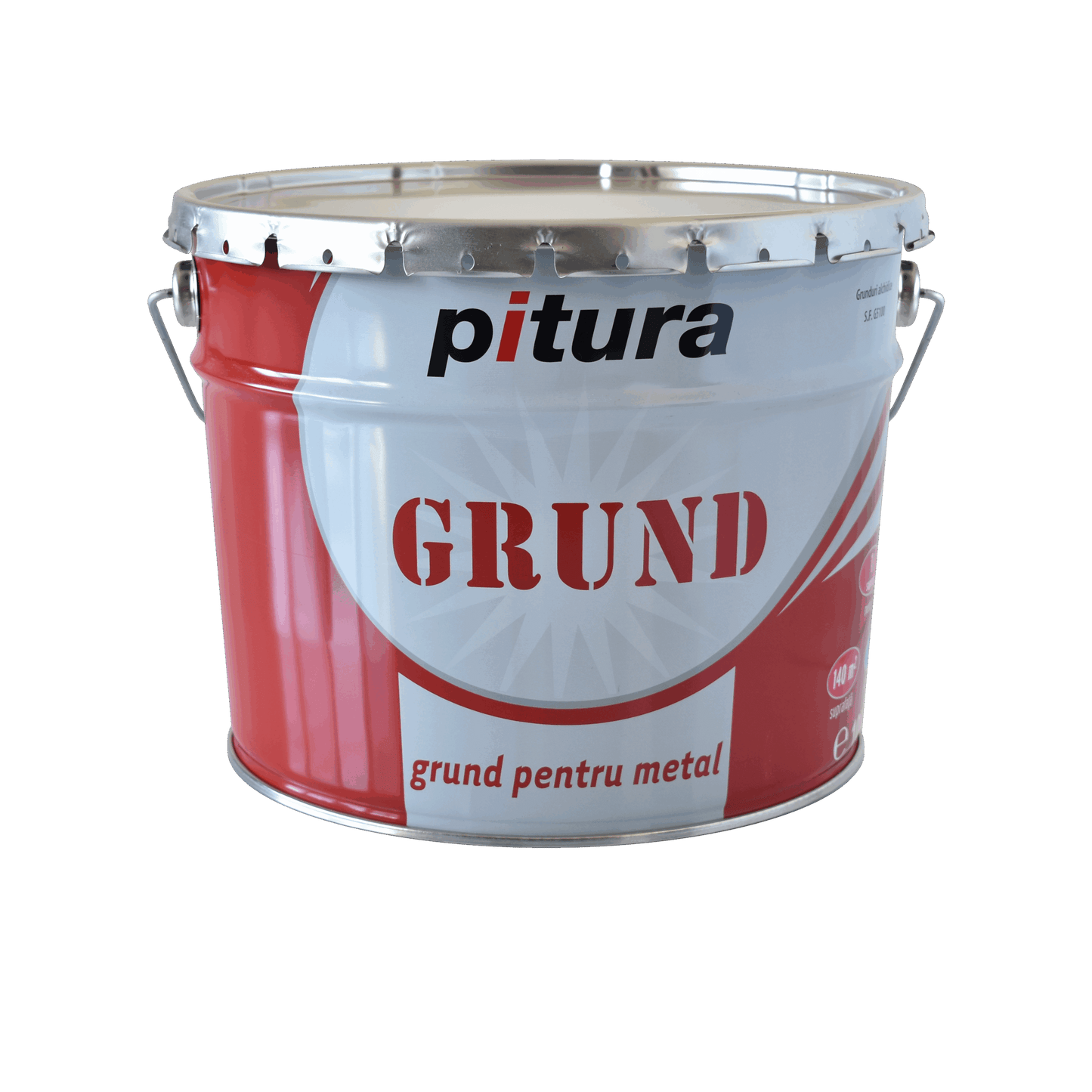 Grund anticoroziv pentru metal, 10L, rosu oxid, protejare suprafete metalice