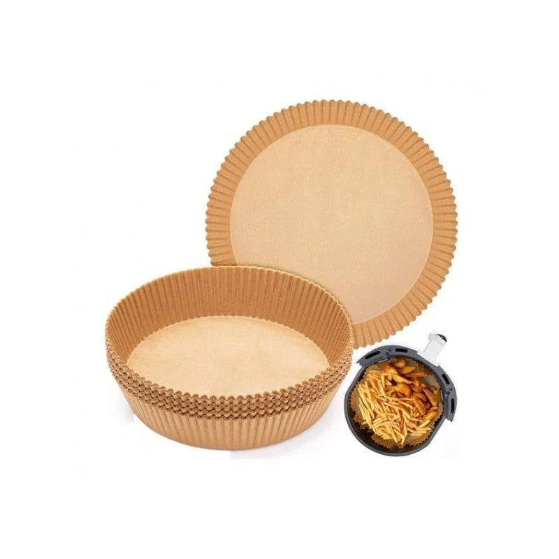 Hartie copt rotunda pentru airfryer 16x4.5 cm, set 50 bucati