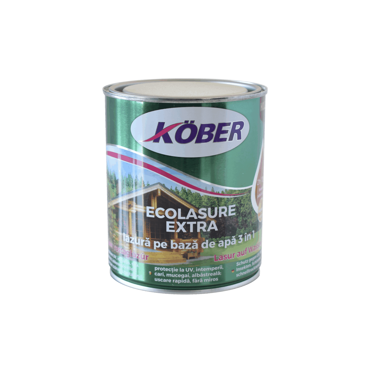 Lac pe baza de apa Stejar Deschis, extra, 0.75L, pentru lemn interior