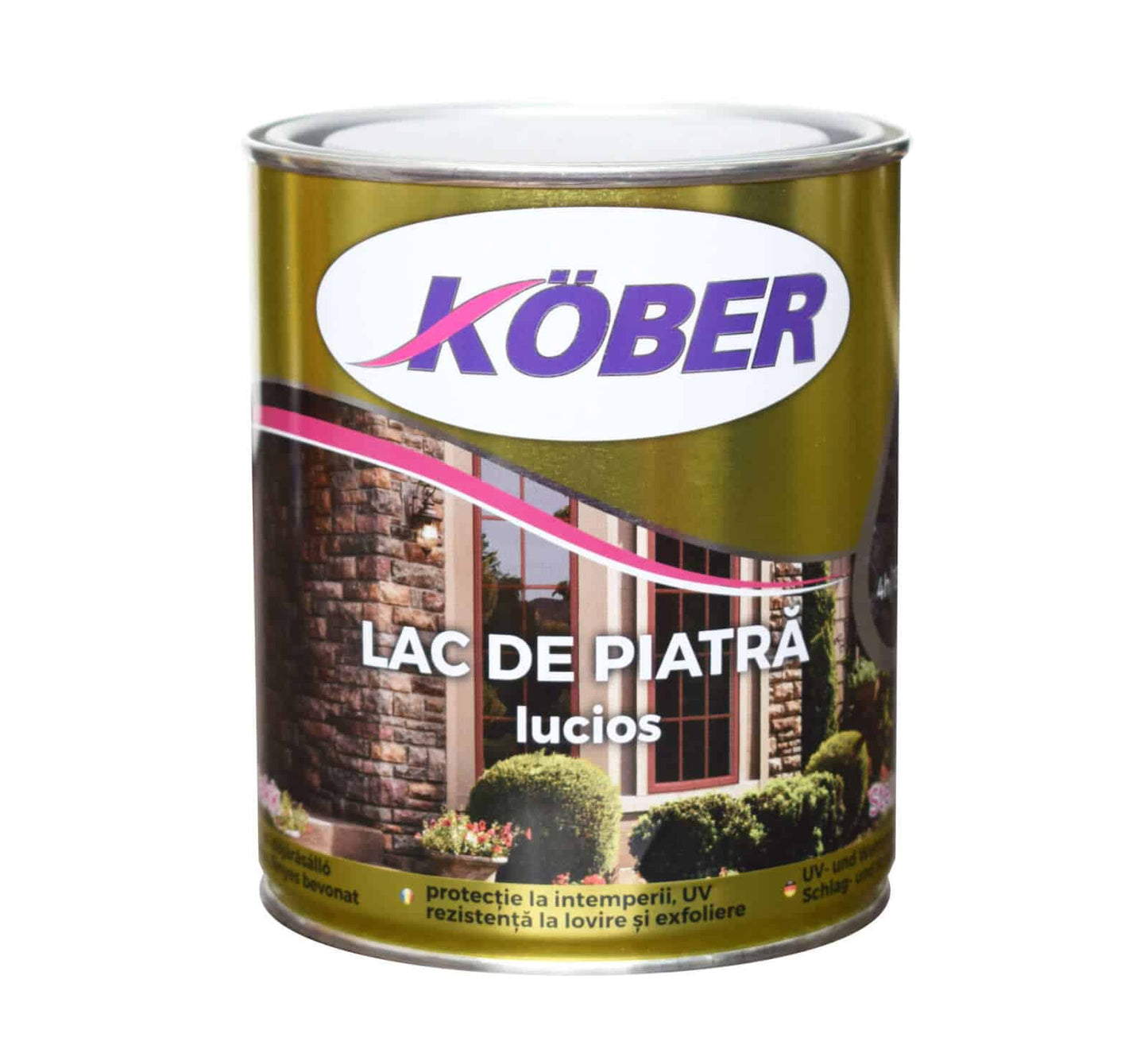 Lac pentru piatra maro lucios 0.75L, protectie si finisaj intens