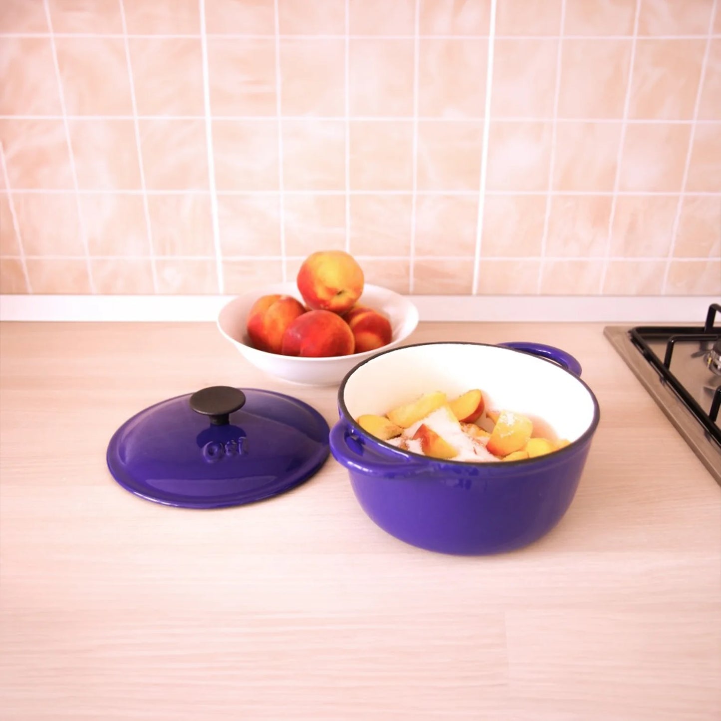 Cratita din fonta, diametru 28 cm, capacitate 5.5L, cu capac inclus