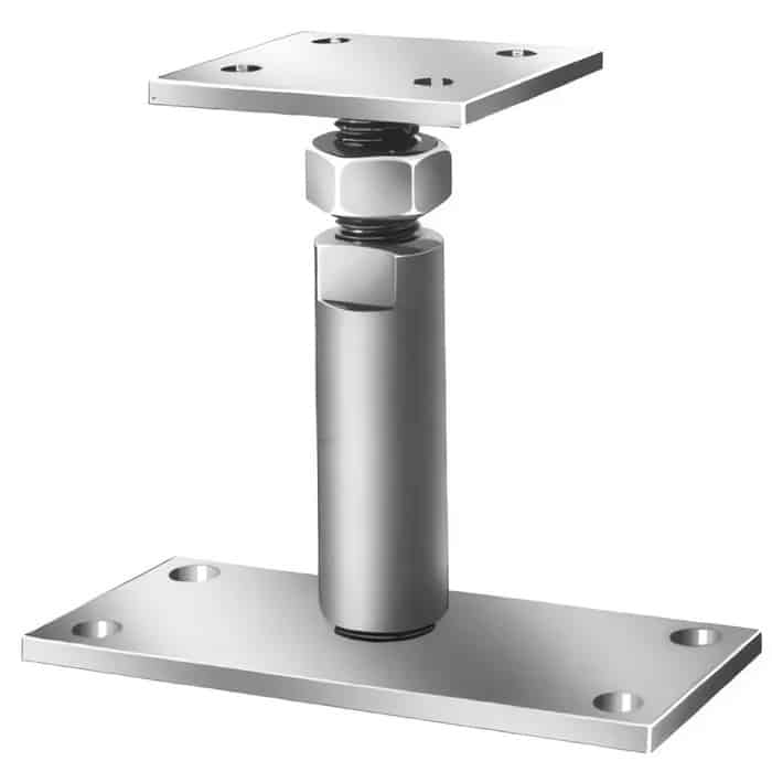 Papuc de reazem reglabil 150-70x70x80cm pentru stalpi lemn si beton