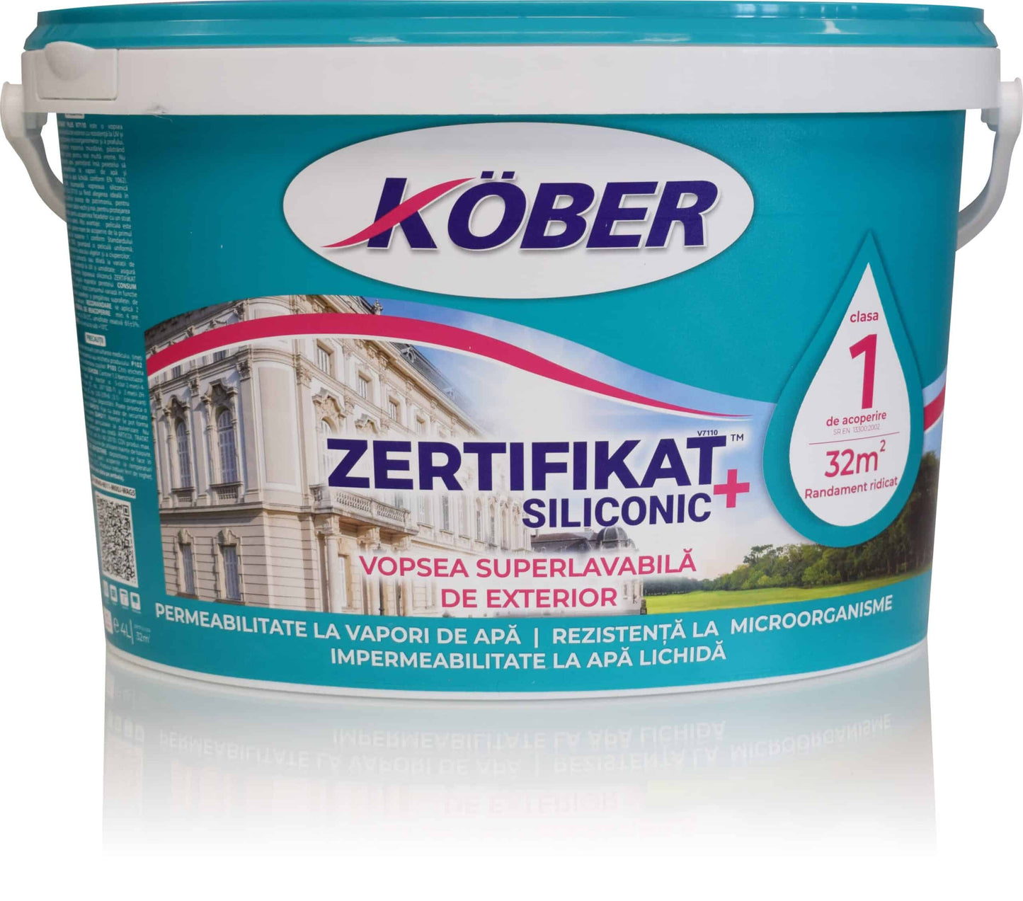 Vopsea lavabila siliconica exterior 4L, rezistenta la intemperii si apa