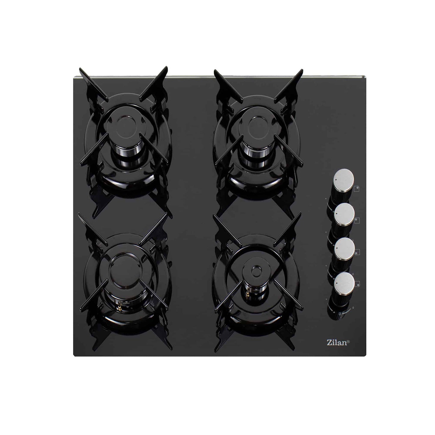 Pachet cuptor electric incorporabil 51L + plita gaz incorporabila sticla negru