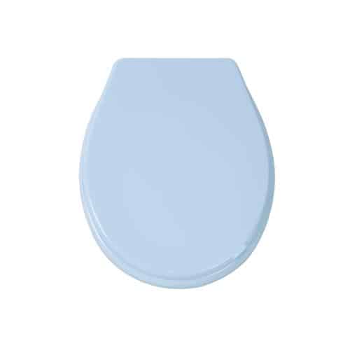 Capac WC universal din plastic, culoare bleu, 45x36.5 cm