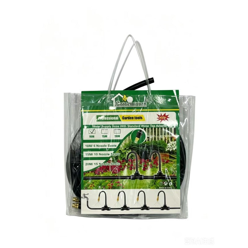 Kit irigare flori 20m cu 15 duze si adaptor robinet standard