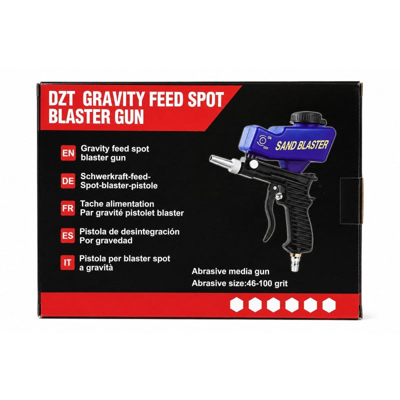 Pistol sablat pneumatic cu alimentare prin gravitatie, pentru granulatie 46-100 grit