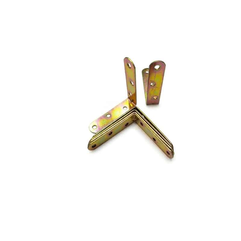 Coltar metalic tip L, zincat, 80x80x1.8mm pentru imbinari si rigidizare
