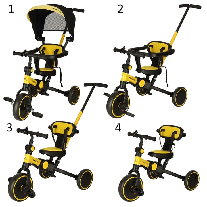 Tricicletă pliabilă cu protecție soare NN105-2, Z-TOOLS / ZTS8485