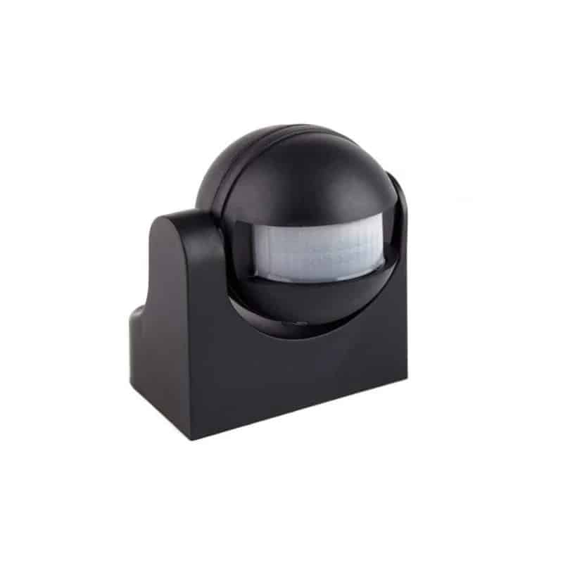 Senzor de prezenta rotund, unghi detectie 180°, montaj aplicat, negru