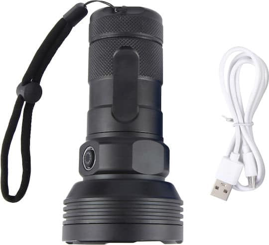 Lanterna de mana LED, carcasa metalica, 4 moduri lumina, USB