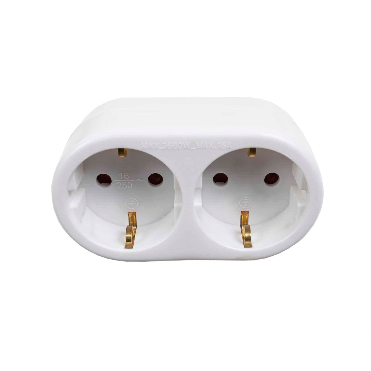 Adaptor cu 2 posturi, 16A, 230V, IP20, putere maxima 3680W