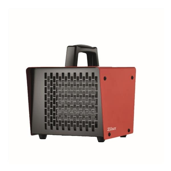 Aeroterma ceramica rosie cu termostat reglabil si putere 2000W