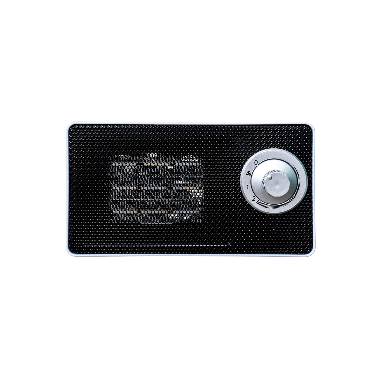 Aeroterma de birou, putere 1000W, 2 trepte de putere, protectie la supraincalzire, termostat regabil, negru/gri