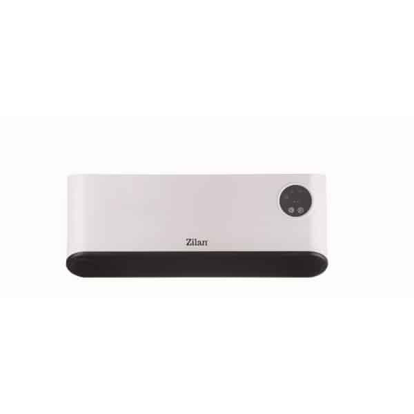 Aeroterma de perete alba 2200W cu ecran LED si detector ferestre deschise