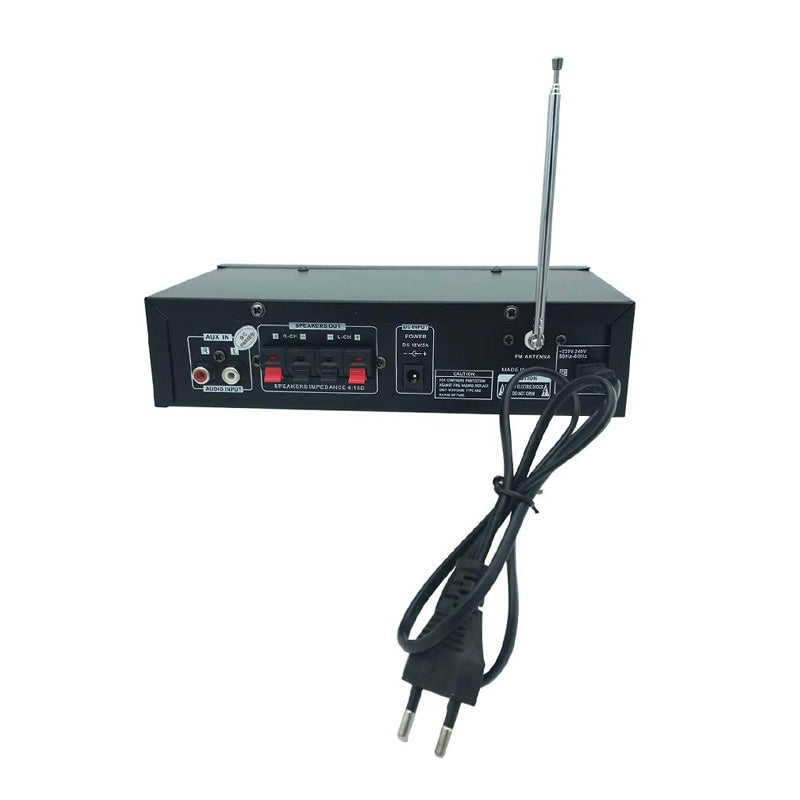Amplificator audio stereo Teli BT-680, 2 canale, USB, suport SD