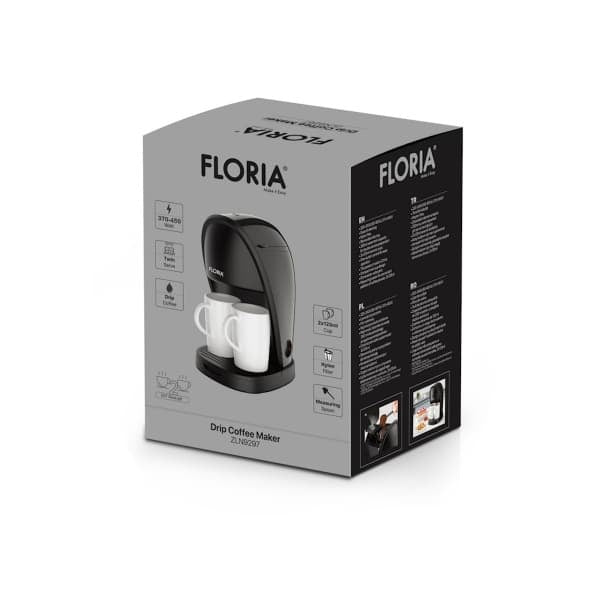 Aparat de facut cafea 450W cu filtru lavabil si 2 cesti incluse