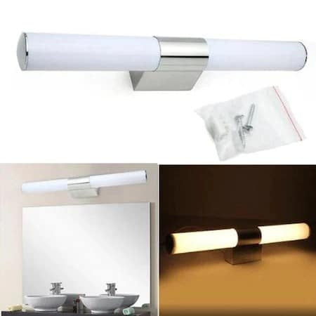 Aplica baie LED 12W, 1135 lm, lumina naturala 4200K, IP45, crom