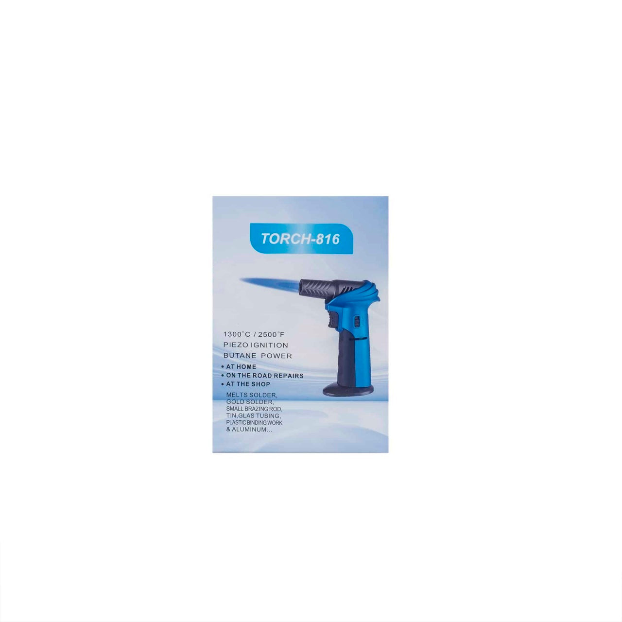 Arzator profesional pentru flambat TORCH-816, rosu, inaltime 16 cm, flacara 1300°C