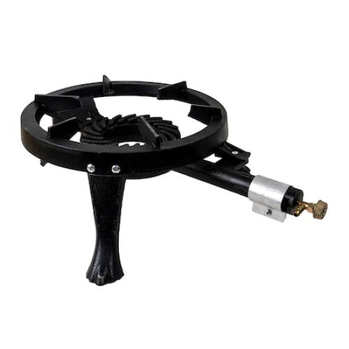 Arzator rotund, pirostrie din fonta, FOXMAG24, diametru 33cm, 2.5m furtun, 2 coliere, stut butelie