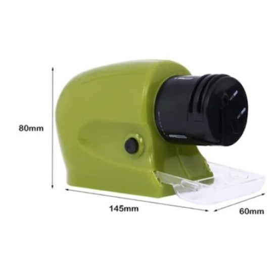 Ascutitor electric pentru cutite FOXMAG24 - semi profesional, verde, 6,5 x 24 x 16,5 cm