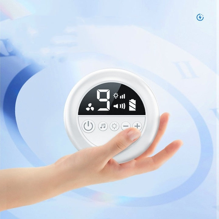 Aspirator nazal electric, cu 9 trepte de absorbtie, 3 varfuri, muzica pentru distragerea copiilor, silentios, lumina de veghe, rezervor mare de stocare secretii, display LED, alb