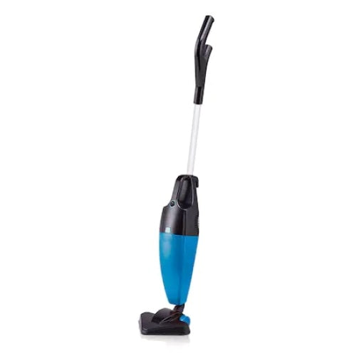 Aspirator vertical, fara sac, cu posibilitate de utilizare manuala si verticala, putere 800 W, capacitate colectare 2l, filtru lavabil, albastru/negru