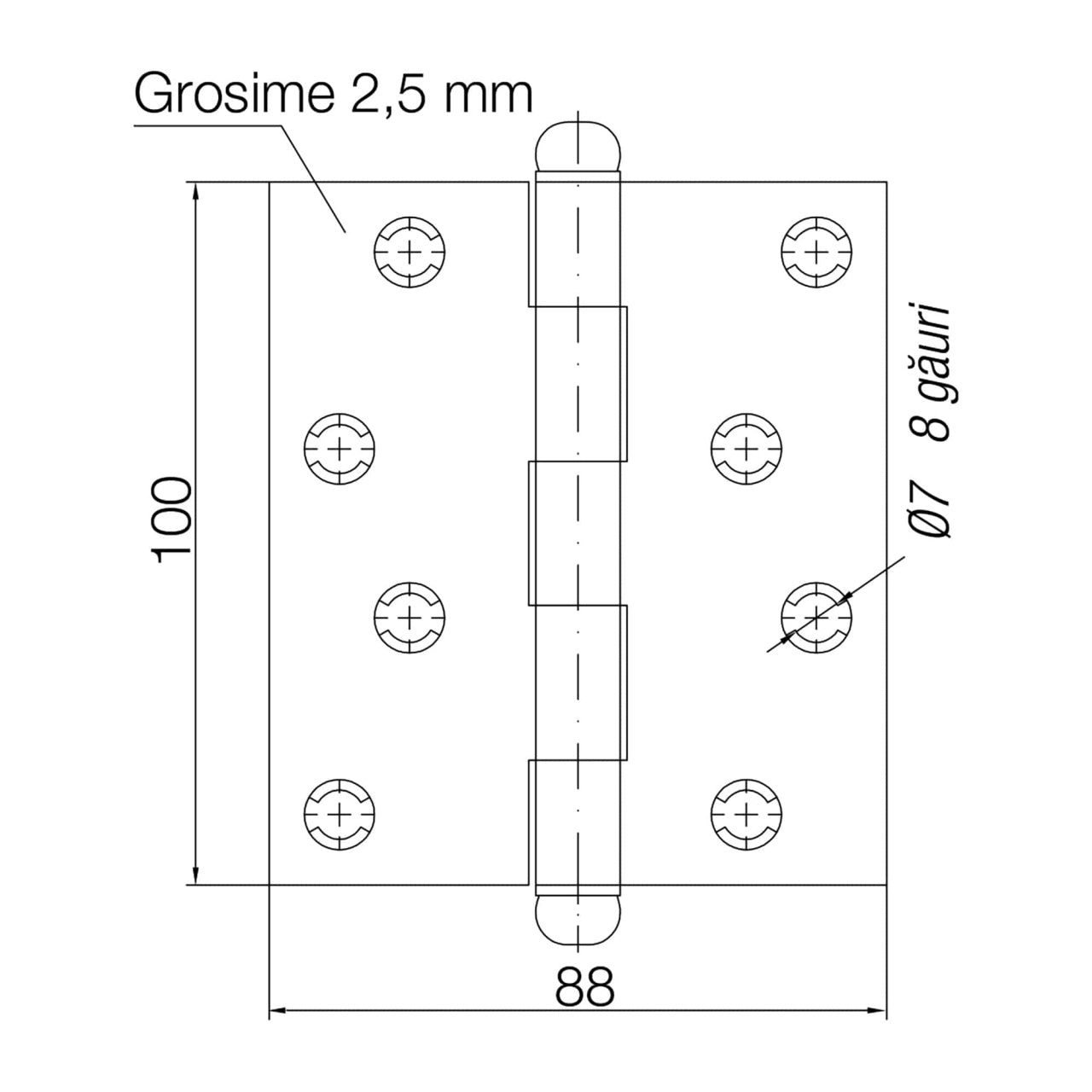 Balama usa aplicata 100/88 AZ, rezistenta si practica