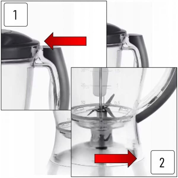 Blender de masa 300W, 1.5L, 3 viteze, functie puls, alb