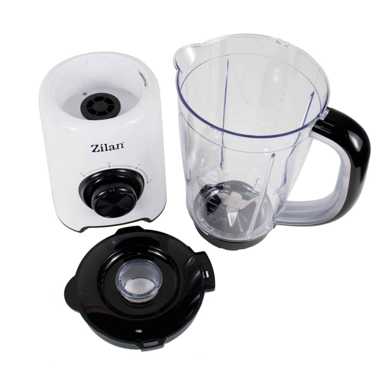 Blender de masa alb, putere 500W, bol 1500 ml, 2 viteze cu functia pulse