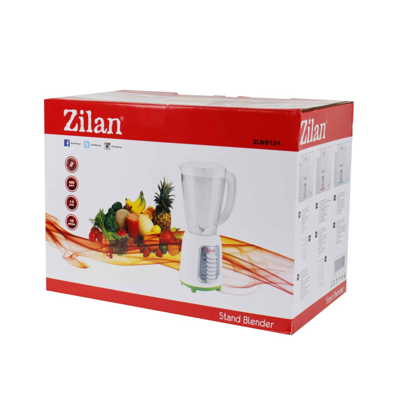Blender de masa cu 10 viteze si 4 functii pulse, putere 400W, capacitate 1.5L
