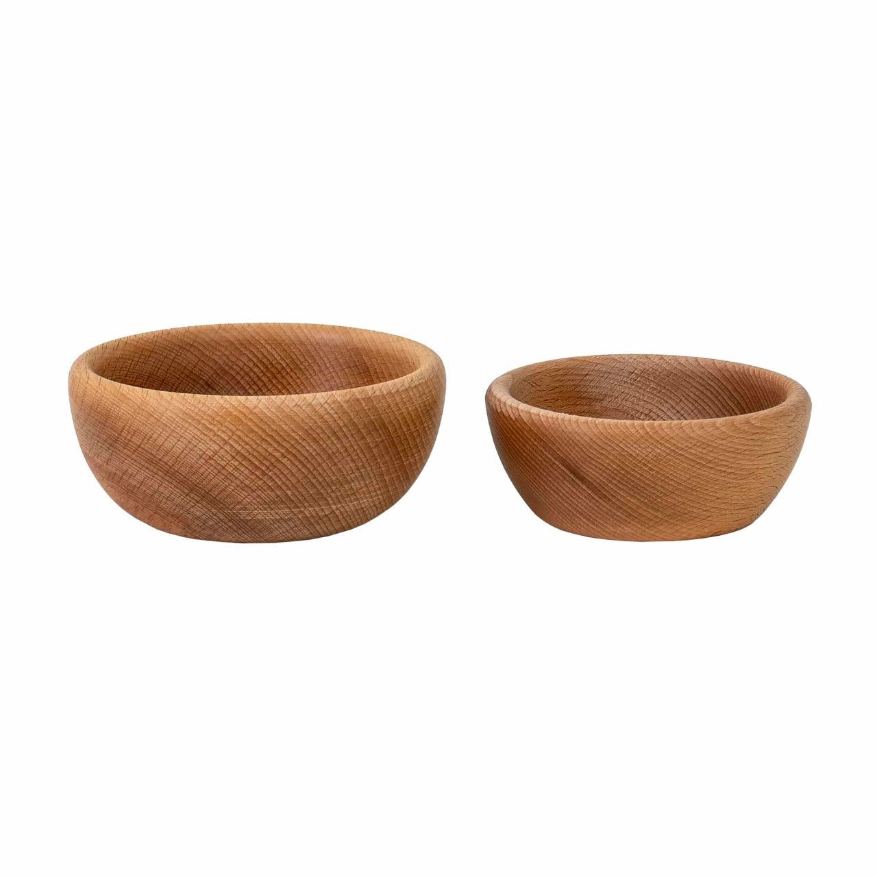 Bol rotund din lemn, diametru 14 cm, culoare maro