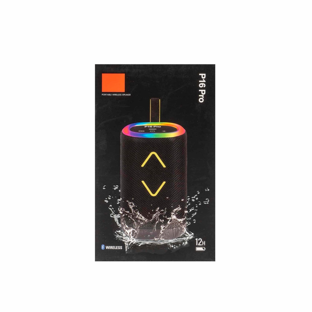 Boxa portabila cu lumini LED, 23 cm, sunet clar si conectivitate wireless