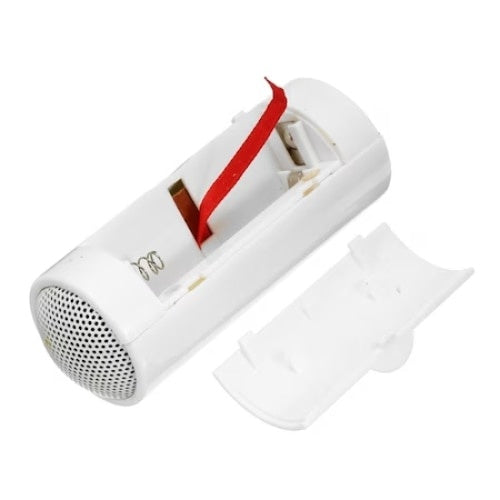Boxa Stereo pentru telefon, conectare prin mufa Jack, cu baterii, din plastic, alb