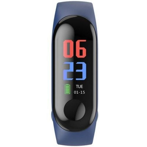 Bratara M3 Band Fitness, HR, Display OLED 0.96 inch, Notificari, Pedometru, Bluetooth, Albastru