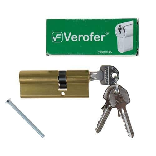 Butuc universal 82mm inegal nichelat pentru usi interior si exterior