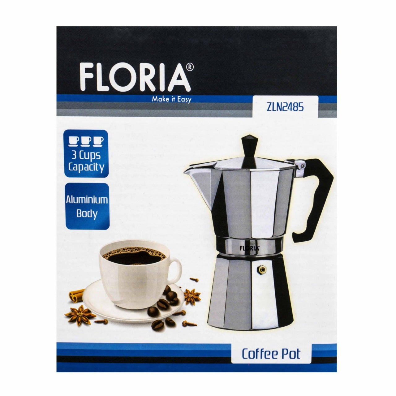 Cafetiera espresso manuala, capacitate 3 cesti, 150 ml, corp aluminiu
