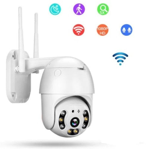Camera de Supraveghere WiFi FOXMAG24, Moderna, Usor de Folosit, 12V2A, 2.4G, 802.11b/g/n, Aplicatie pentru Supraveghere, IP66, Alb