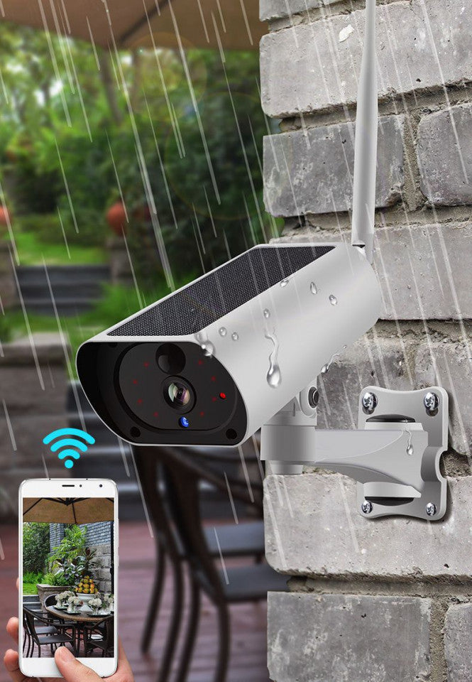 Camera de supraveghere Wifi Solara PRO Full HD FOXMAG24®, impermeabila, fara cabluri, 2MP