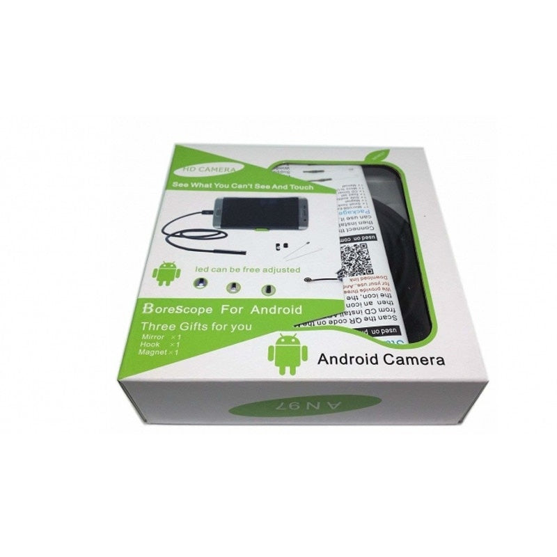 Camera endoscopica pentru Android & Pc, 6 x LED, USB, Cablu 5 m