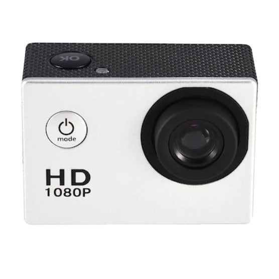 Camera Sport Waterproof FOXMAG24, HD 1080P, 2 inch, Autonomie 90 min, Argintiu